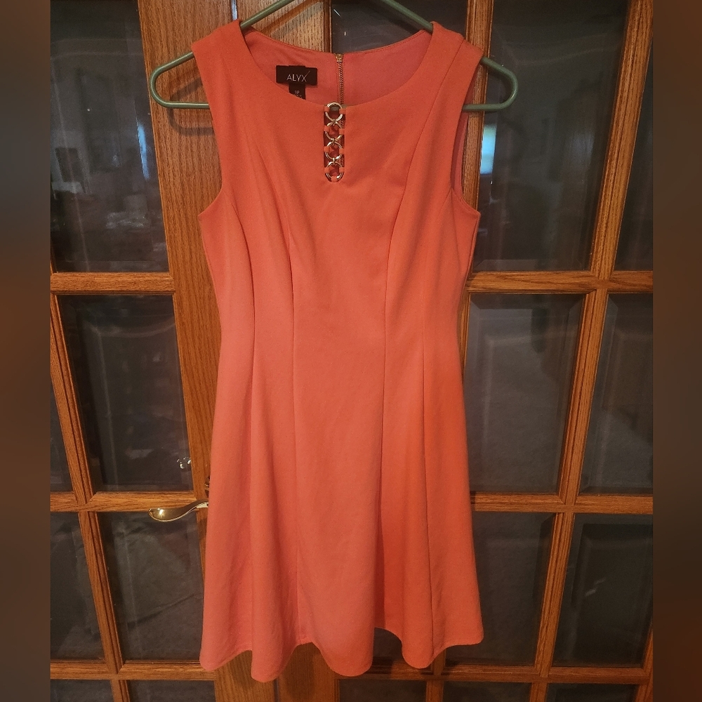 ALYX Coral Fit And Flare Dress